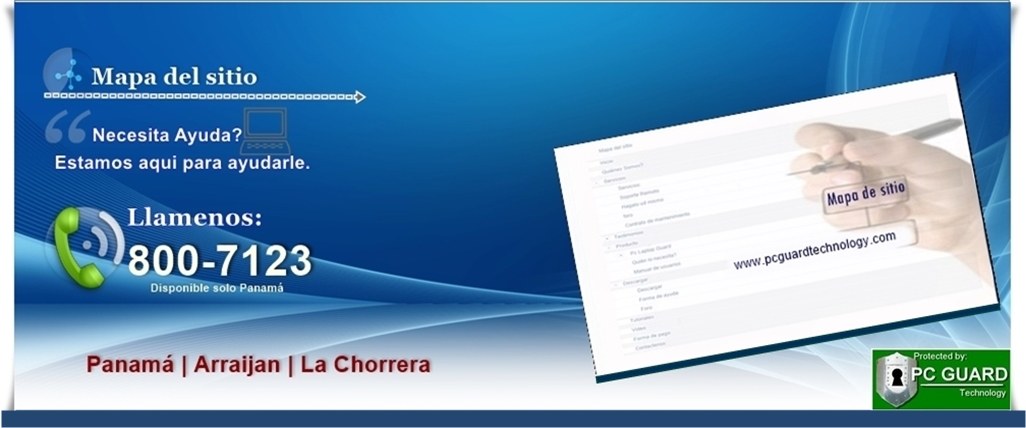 Mapa de sitio | Pc Guard Technology