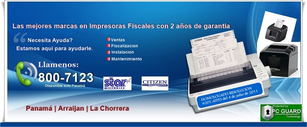 Impresoras Fiscales | Pc Guard Technology